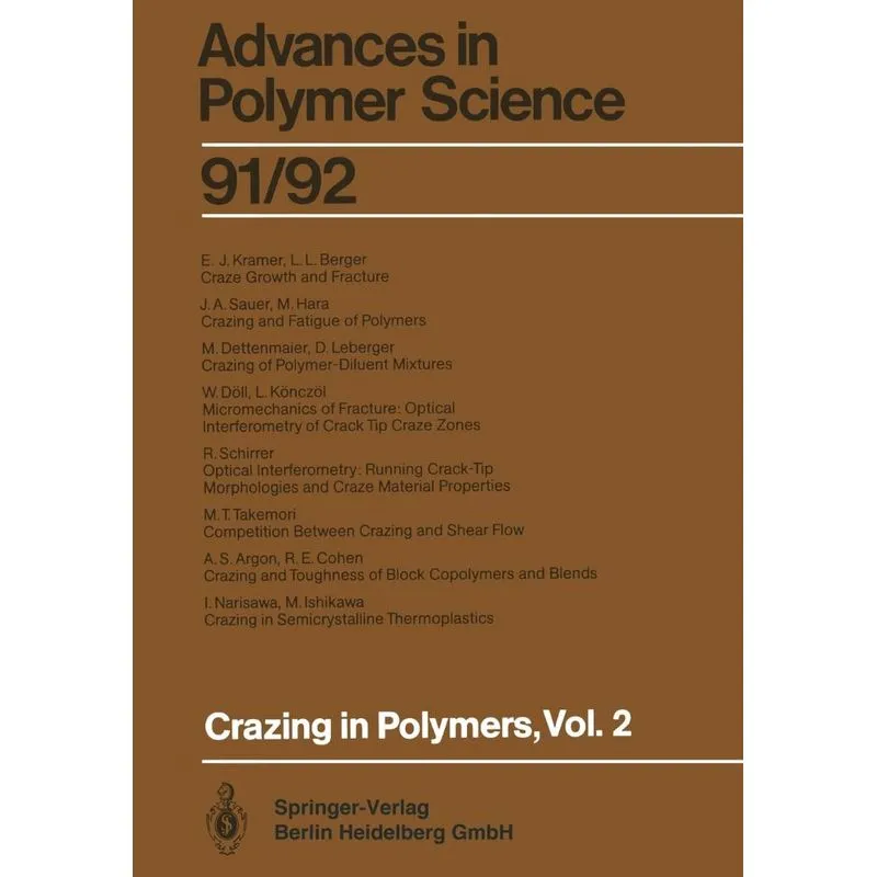 Crazing in Polymers Vol. 2