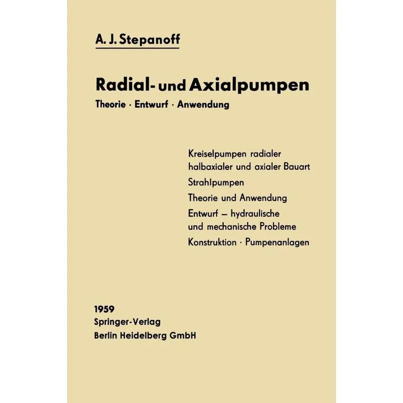 Radial- und Axialpumpen
