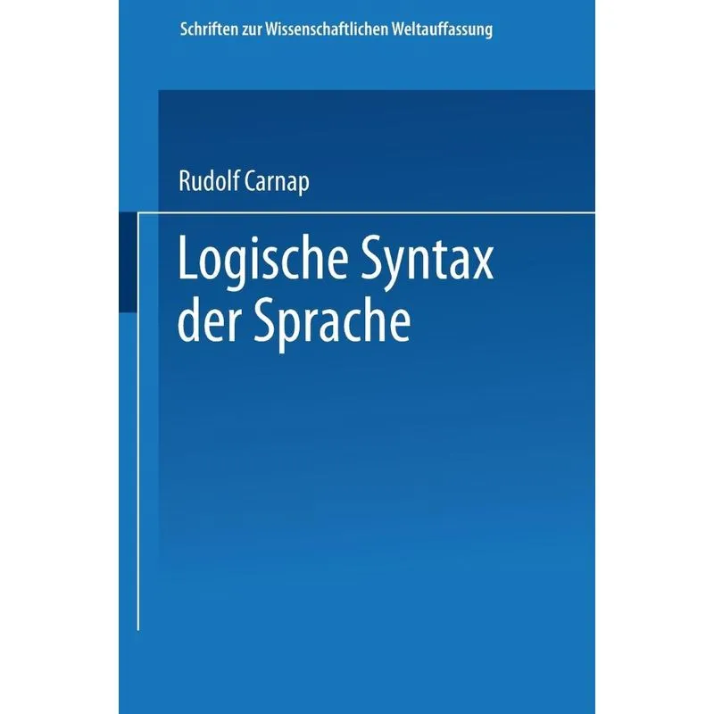 Logische Syntax der Sprache