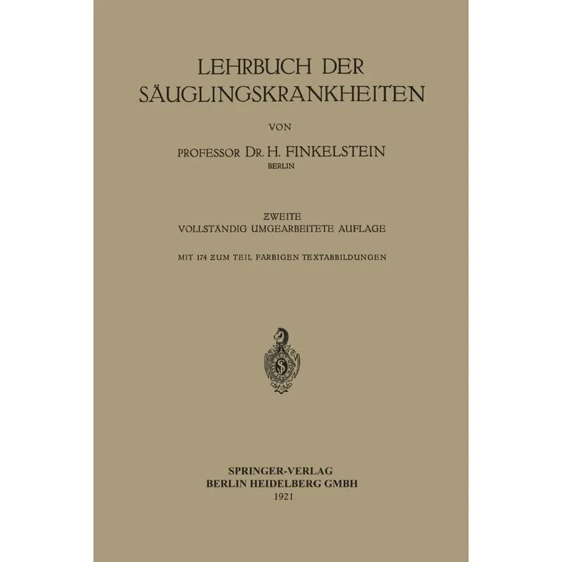 Lehrbuch der Säuglingskrankheiten