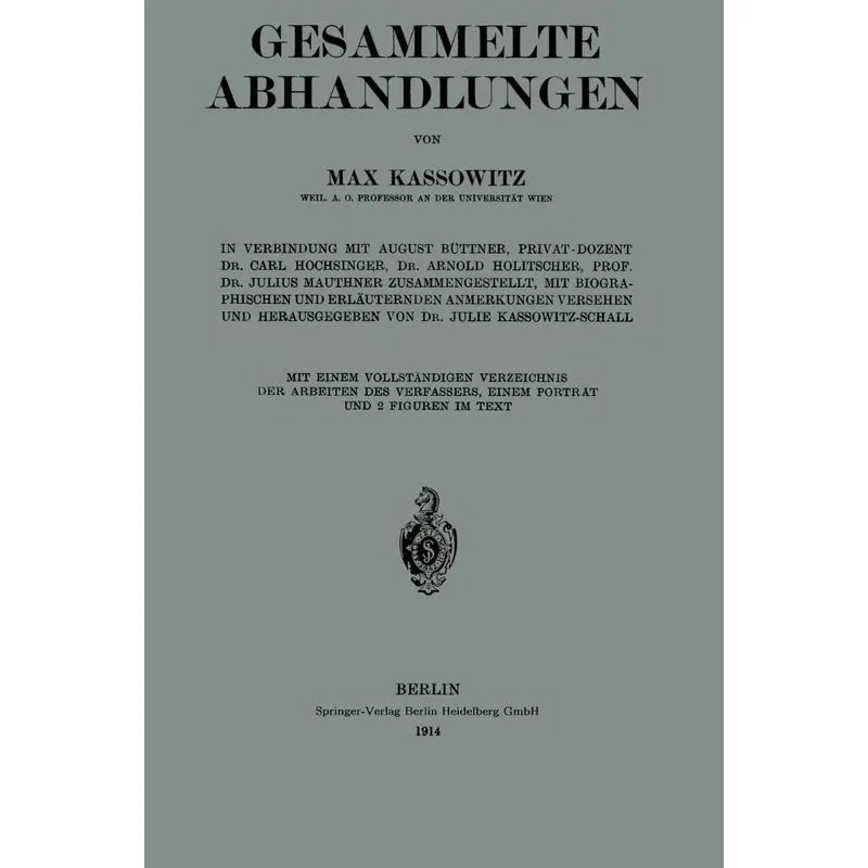Gesammelte Abhandlungen