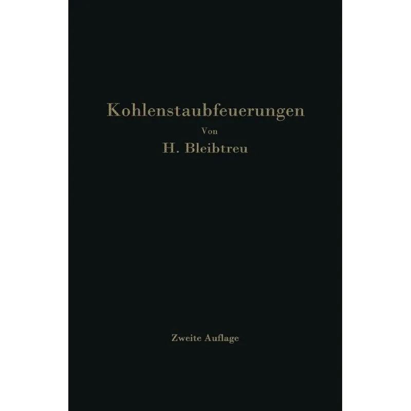 Kohlenstaubfeuerungen