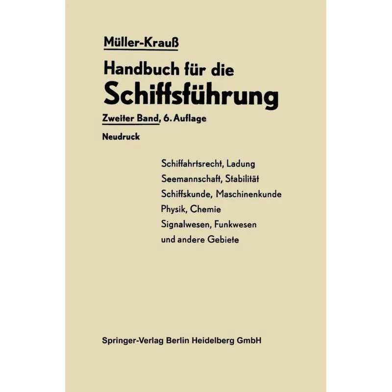 Handbuch Fur Die Schiffsfuhrung