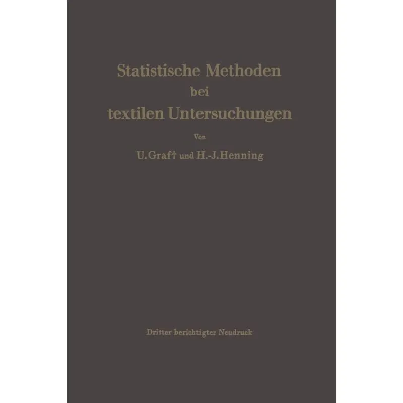 Statistische Methoden bei textilen Untersuchungen