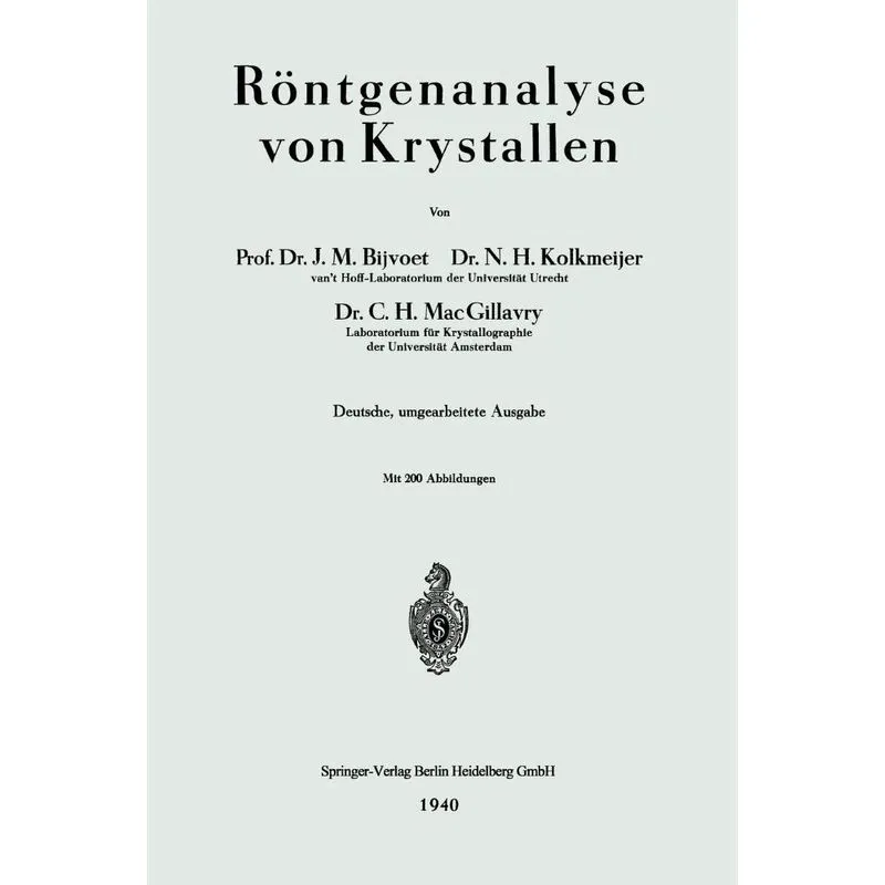 Röntgenanalyse von Krystallen