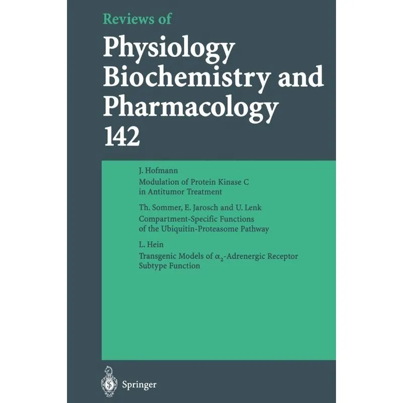 Reviews of Physiology, Biochemistry and Pharmacology