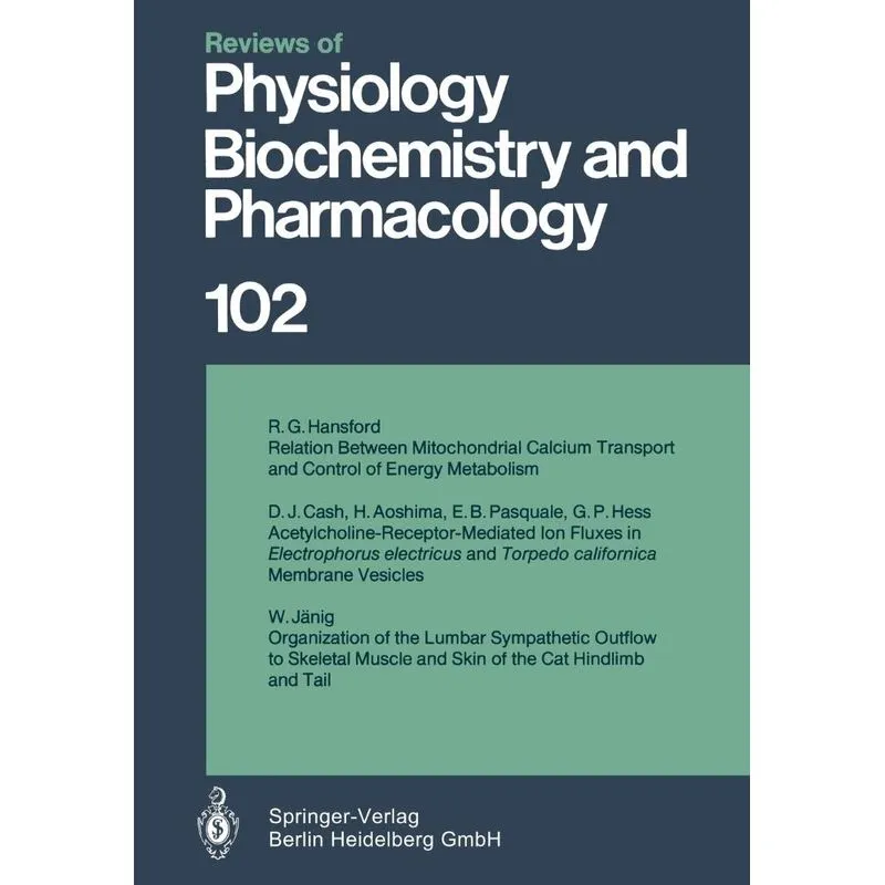 Reviews of Physiology, Biochemistry and Pharmacology