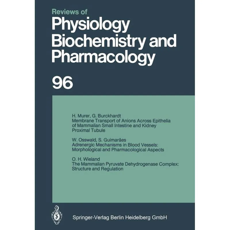 Reviews of Physiology, Biochemistry and Pharmacology