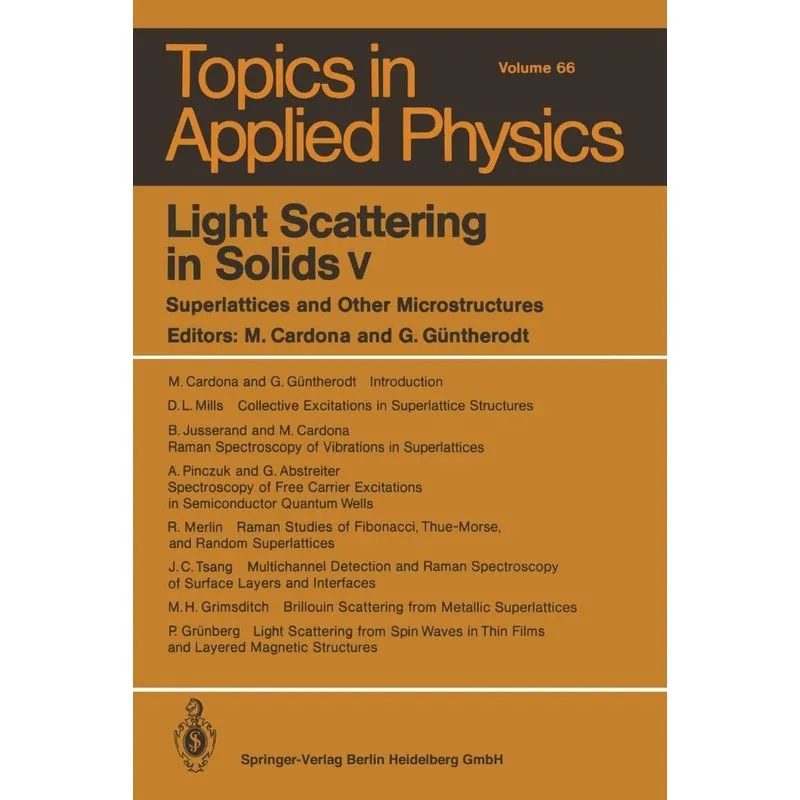 Light Scattering in Solids V