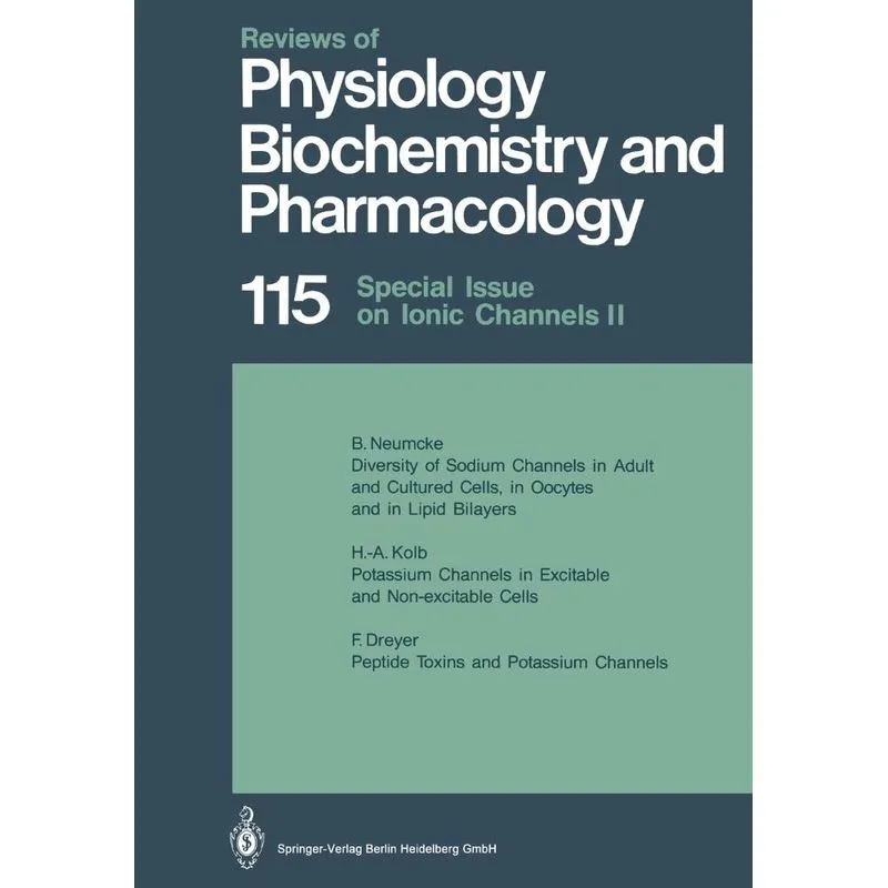 Reviews of Physiology, Biochemistry and Pharmacology