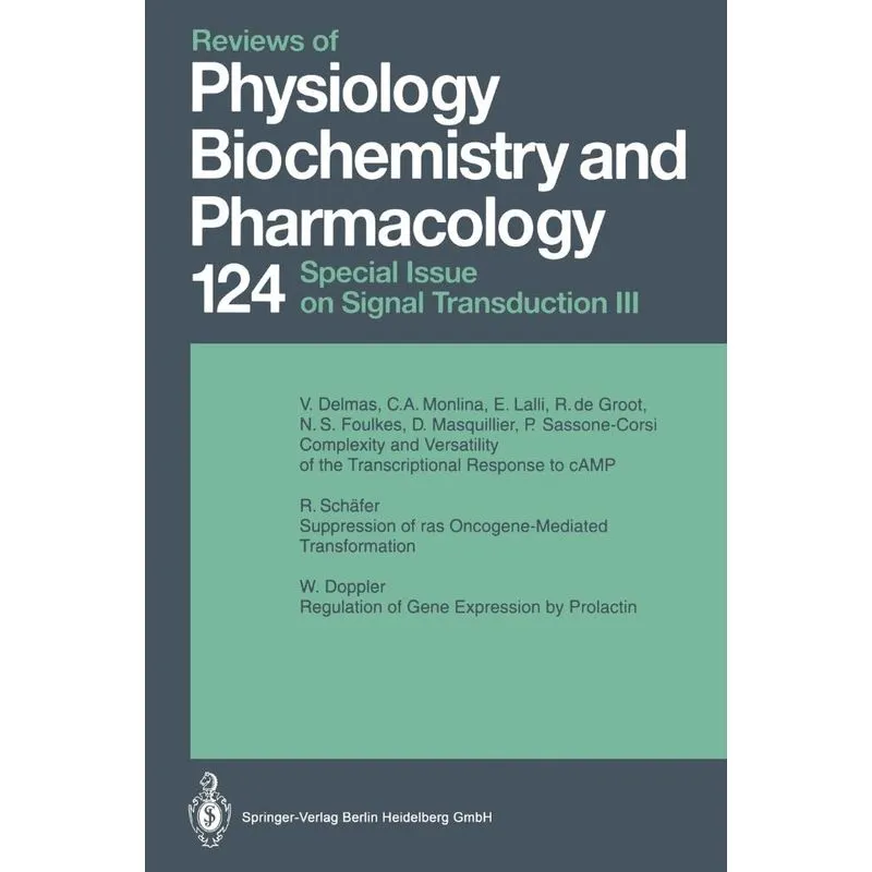 Reviews of Physiology Biochemistry and Pharmacology