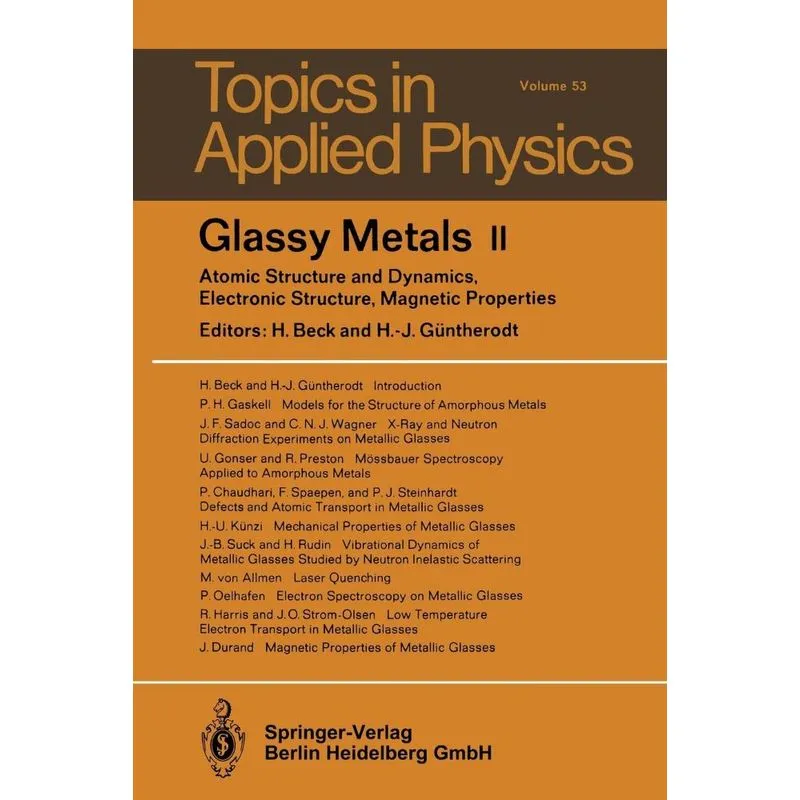 Glassy Metals II