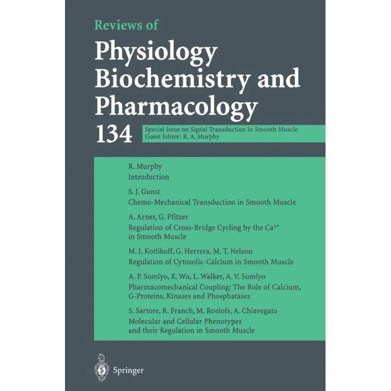 Reviews of Physiology Biochemistry and Pharmacology