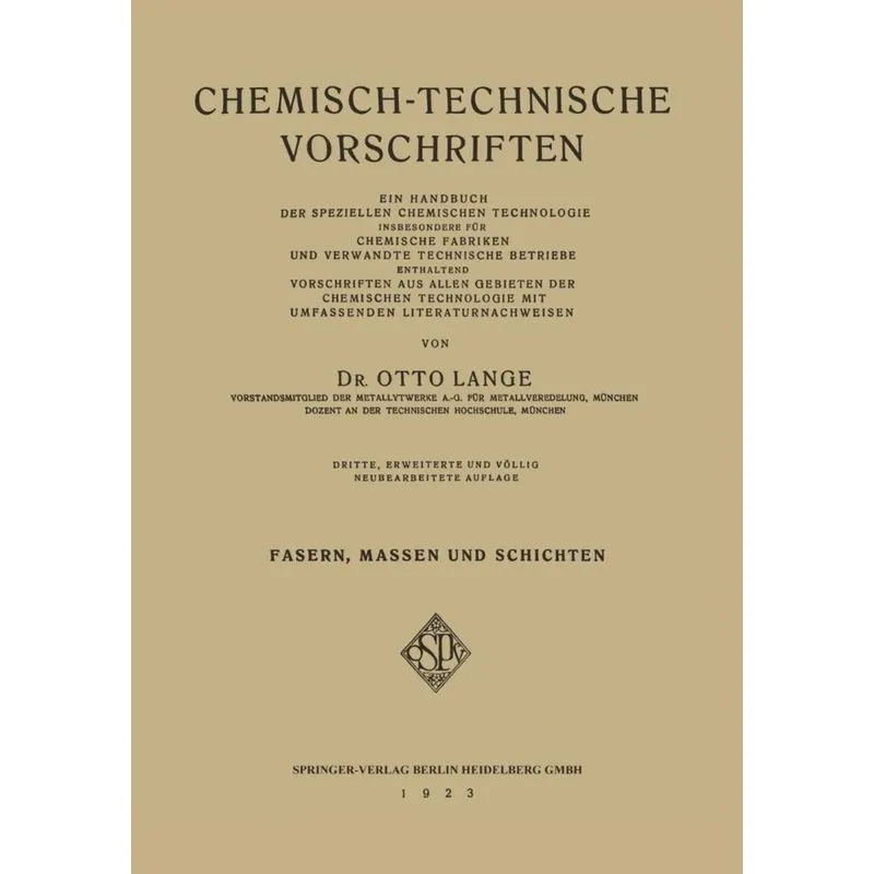 Chemisch-Technische Vorschriften