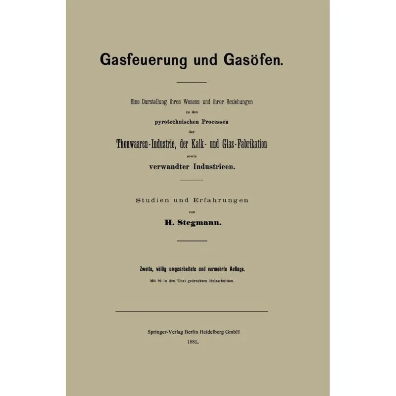 Gasfeuerung Und Gasofen
