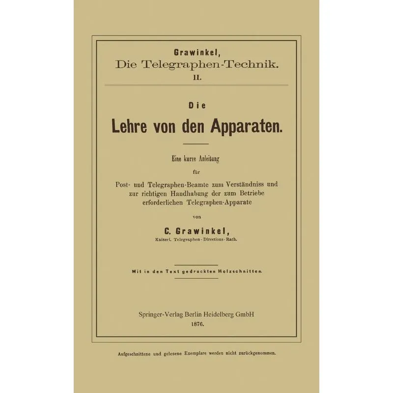 Die Lehre Von Den Apparaten