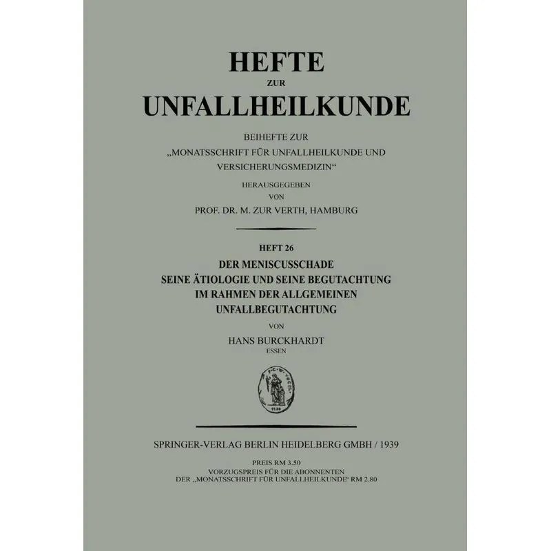 Der Meniscusschade