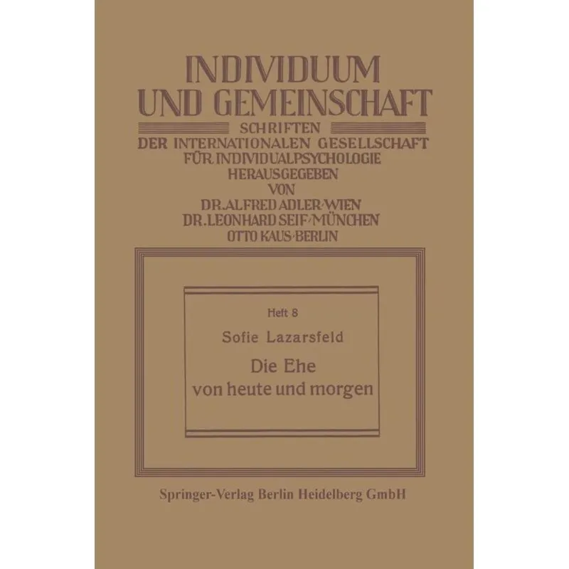 Die Ehe Von Heute Und Morgen