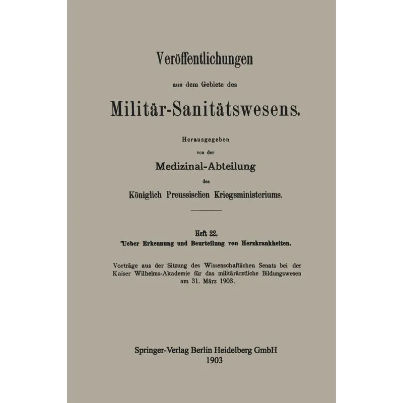 Ueber Erkennung Und Beurteilung Von Herzkrankheiten