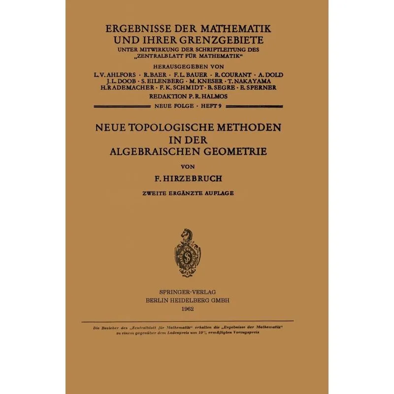 Neue Topologische Methoden in Der Algebraischen Geometrie