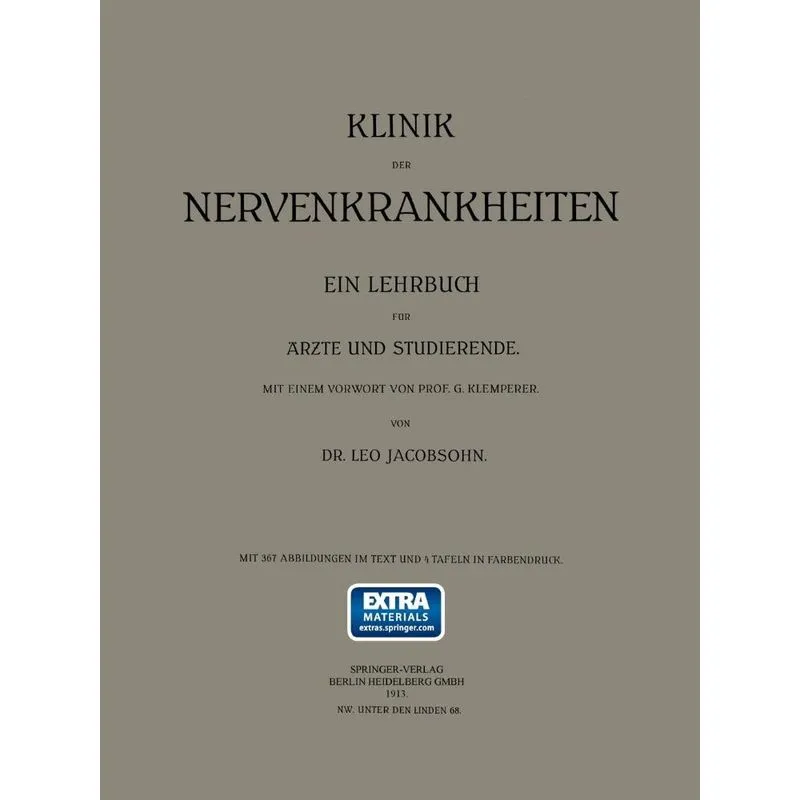 Klinik Der Nervenkrankheiten