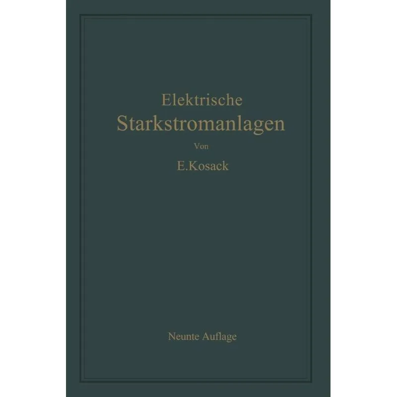 Elektrische Starkstromanlagen