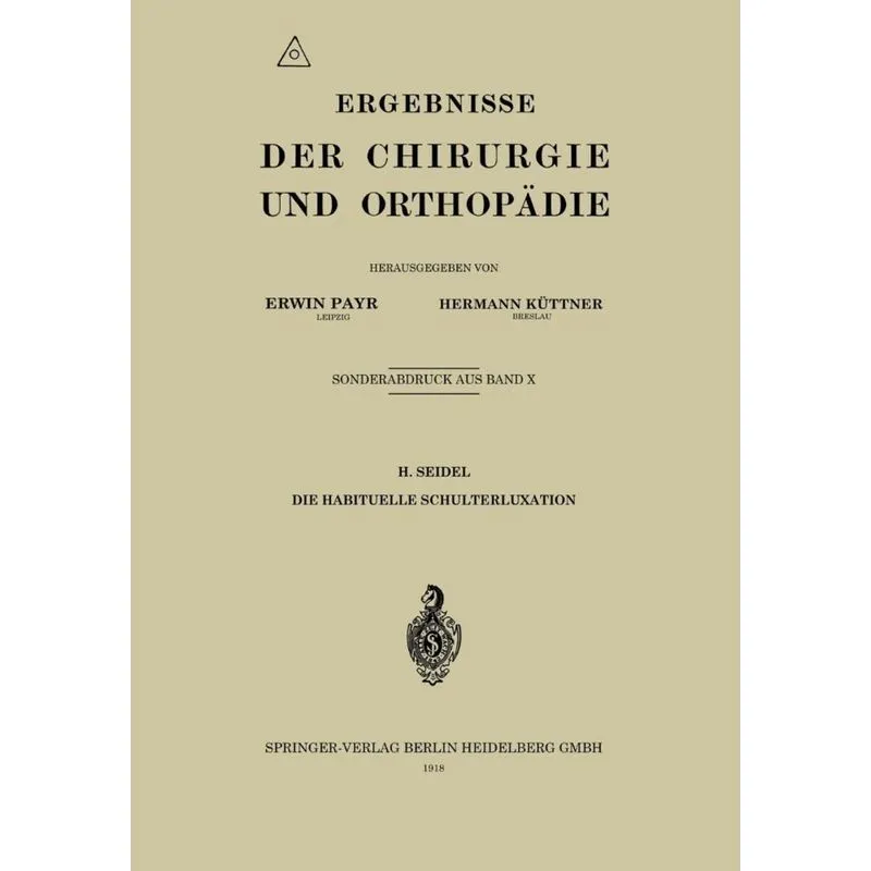 Die Habituelle Schulterluxation