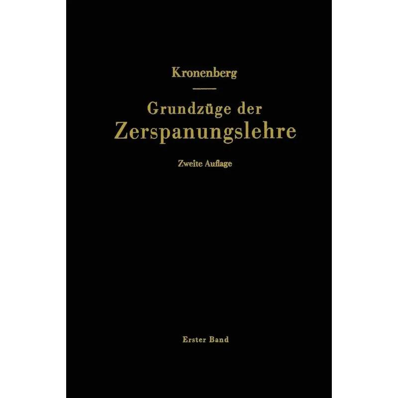 Grundzuge Der Zerspanungslehre