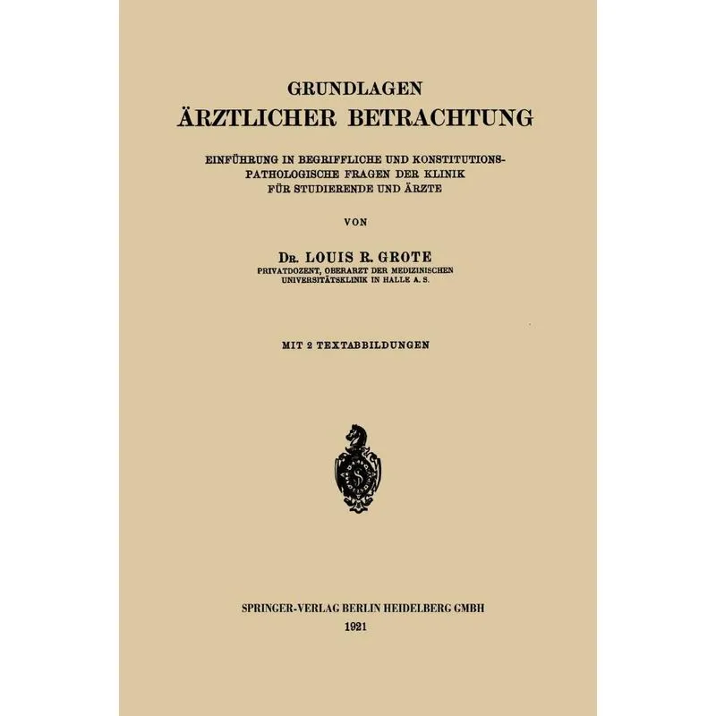 Grundlagen Arztlicher Betrachtung
