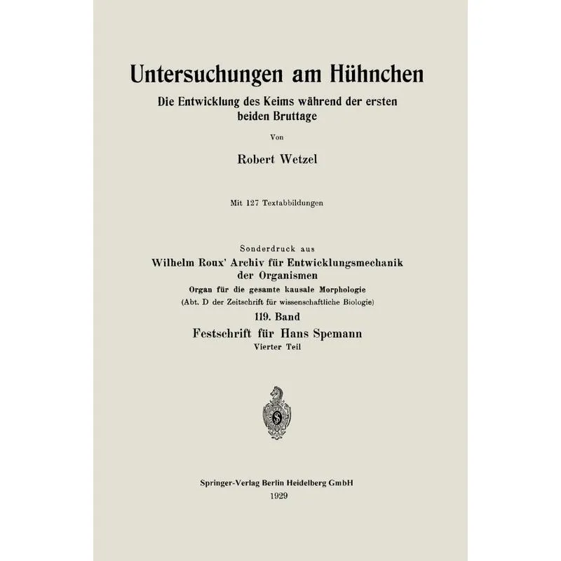 Untersuchungen Am Huhnchen