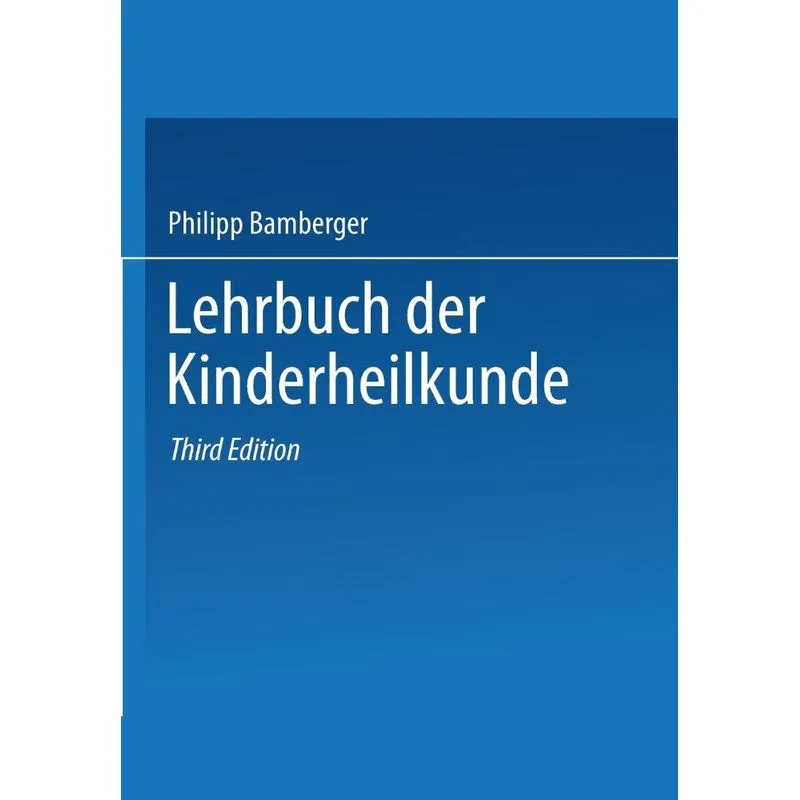 Lehrbuch der Kinderheilkunde