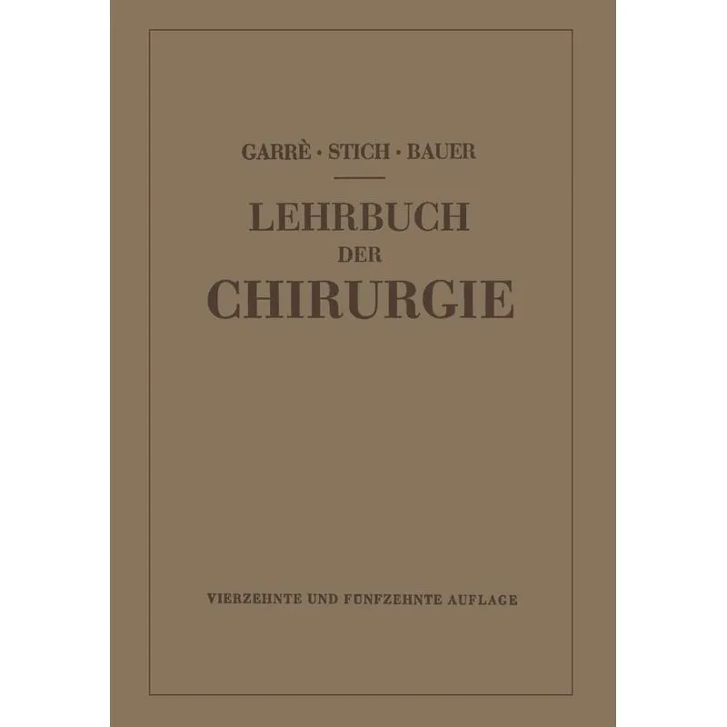 Lehrbuch der Chirurgie