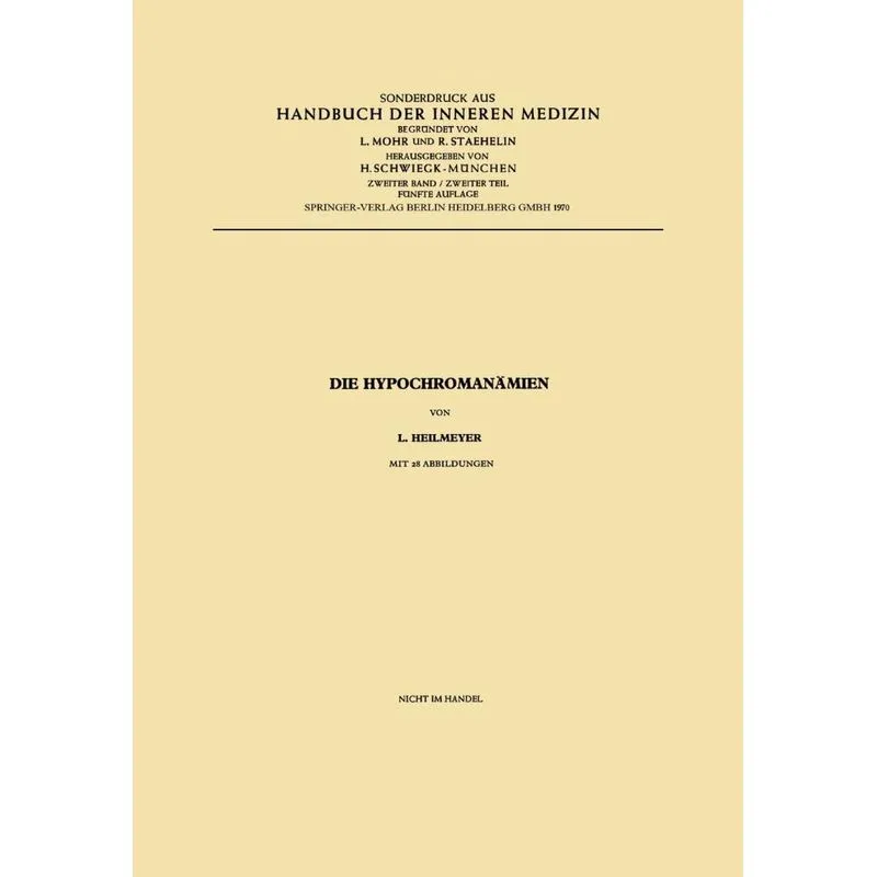 Die Hypochromanamien