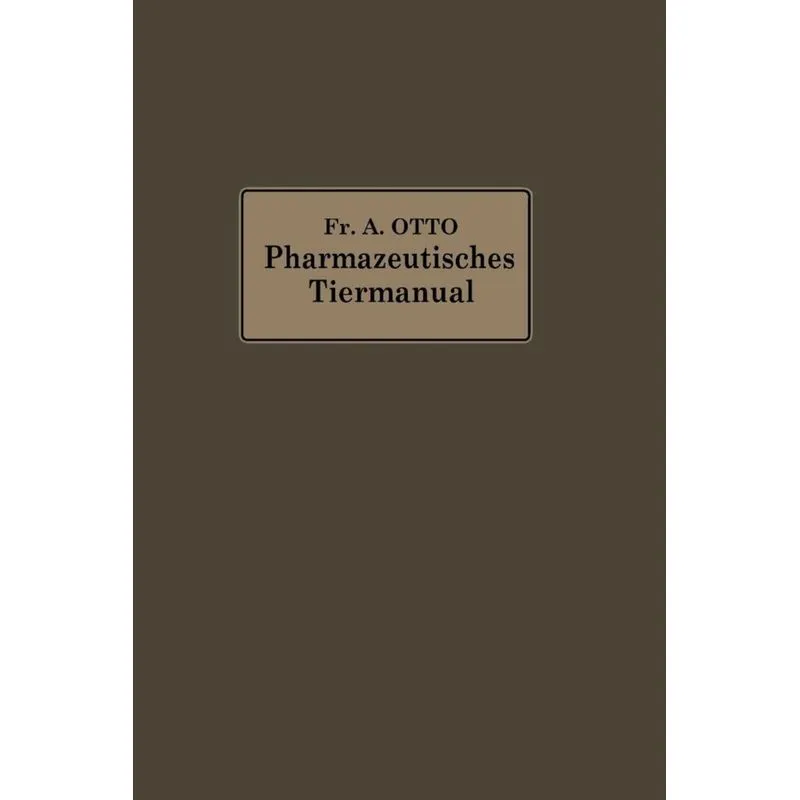 Pharmazeutisches Tier-Manual