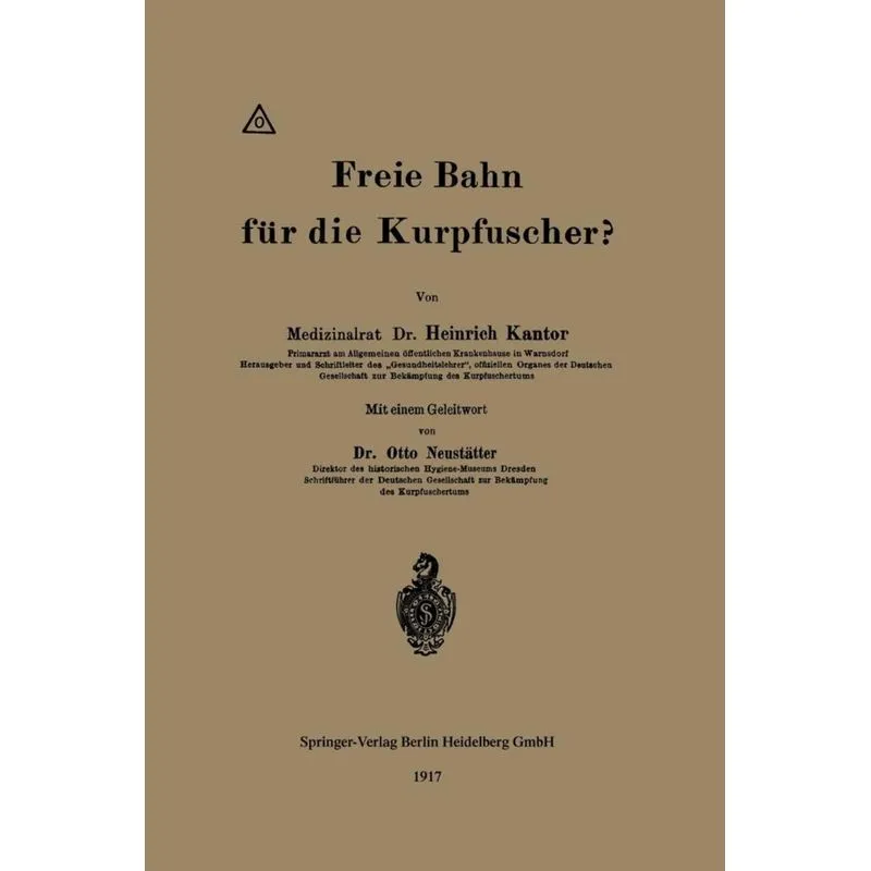 Freie Bahn Fur Die Kurpfuscher?