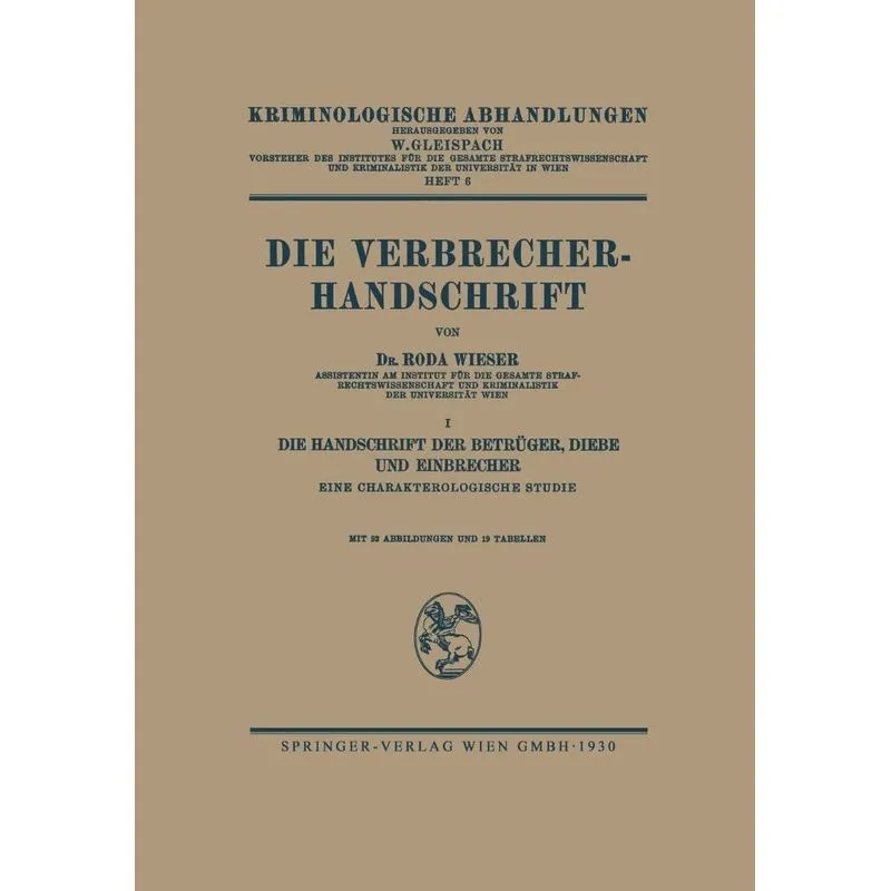 Die Verbrecher-Handschrift