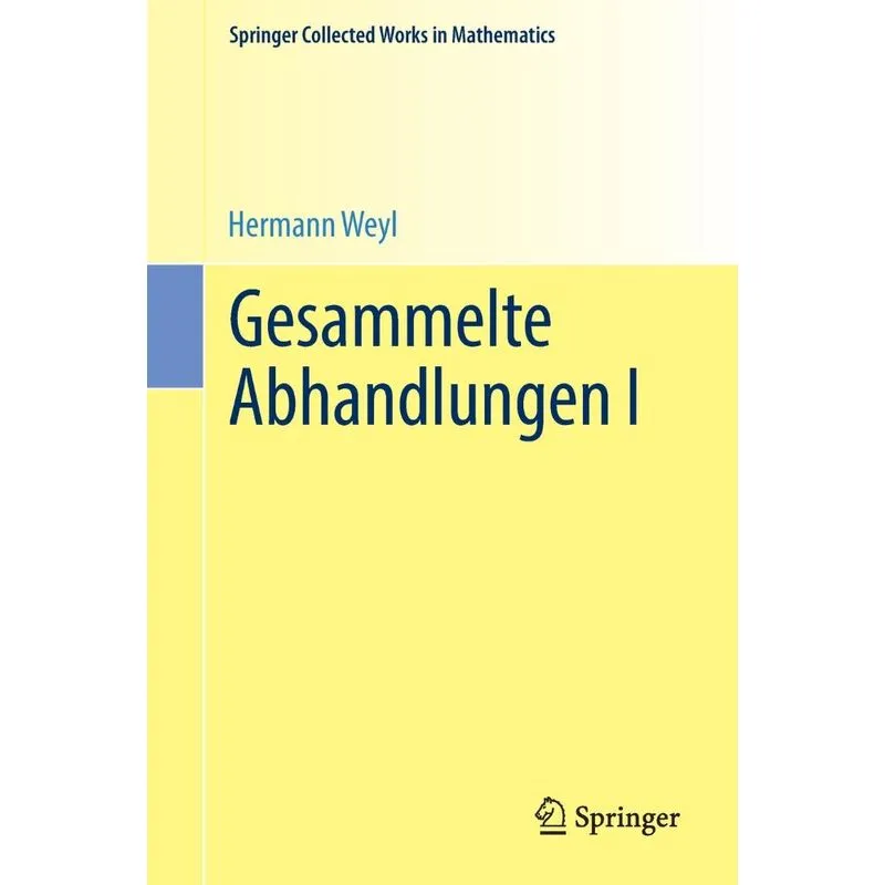 Gesammelte Abhandlungen I