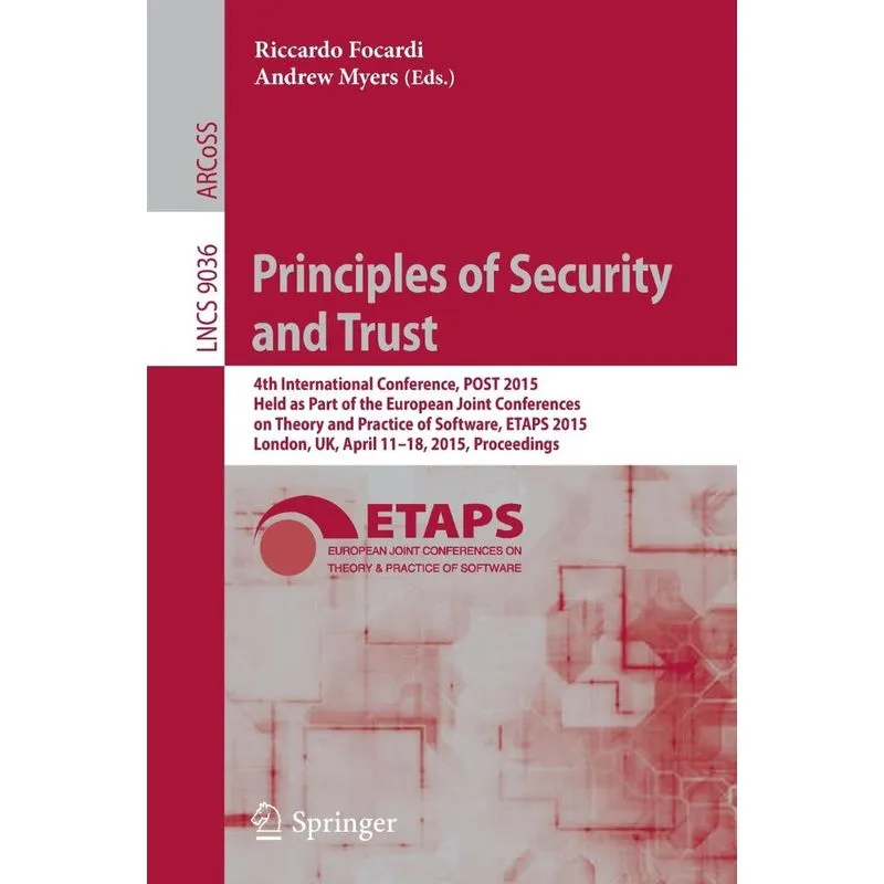 Principles of Security and Trust
