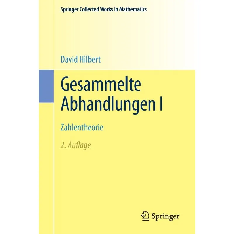Gesammelte Abhandlungen I