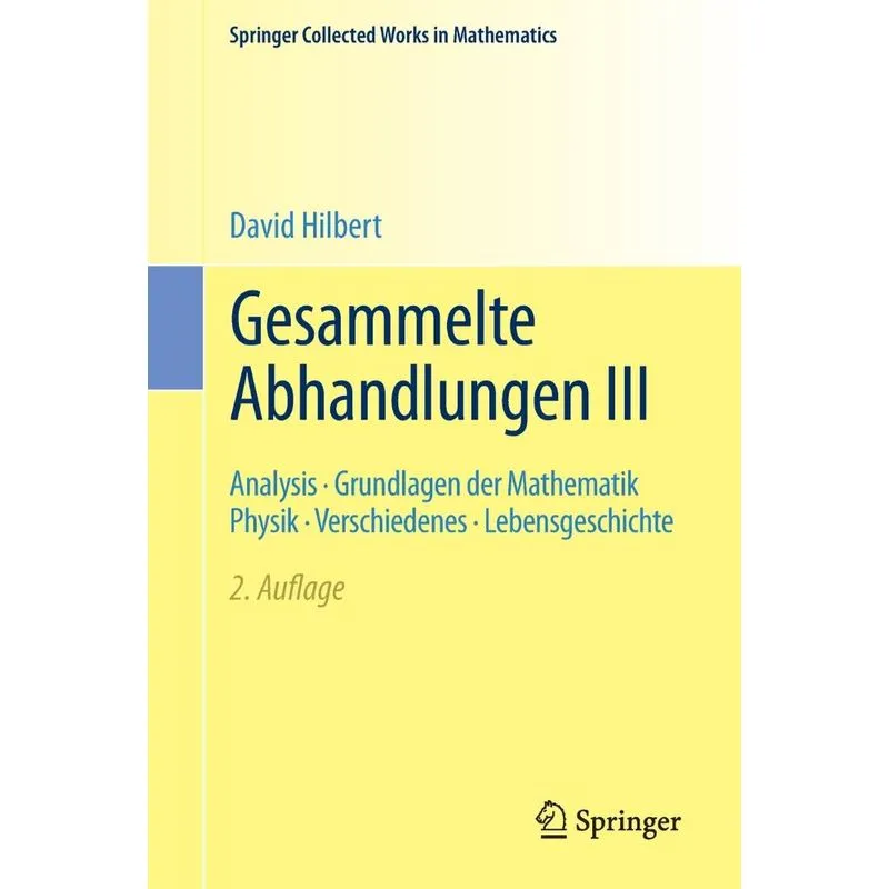 Gesammelte Abhandlungen III