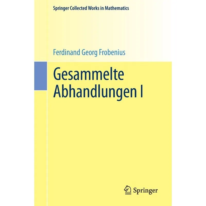 Gesammelte Abhandlungen I