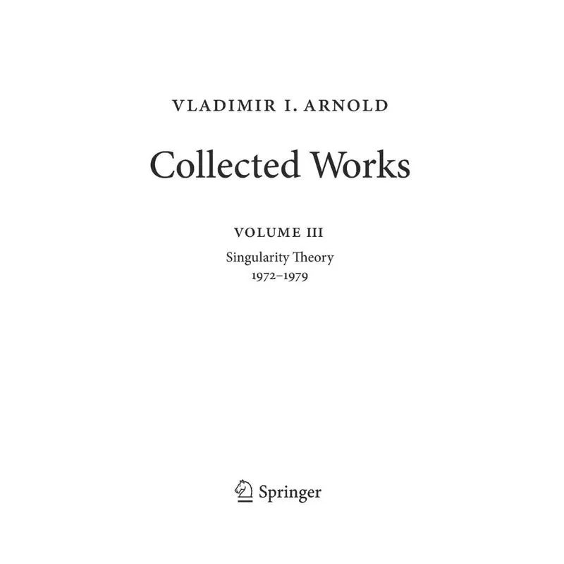 Vladimir Arnold - Collected Works