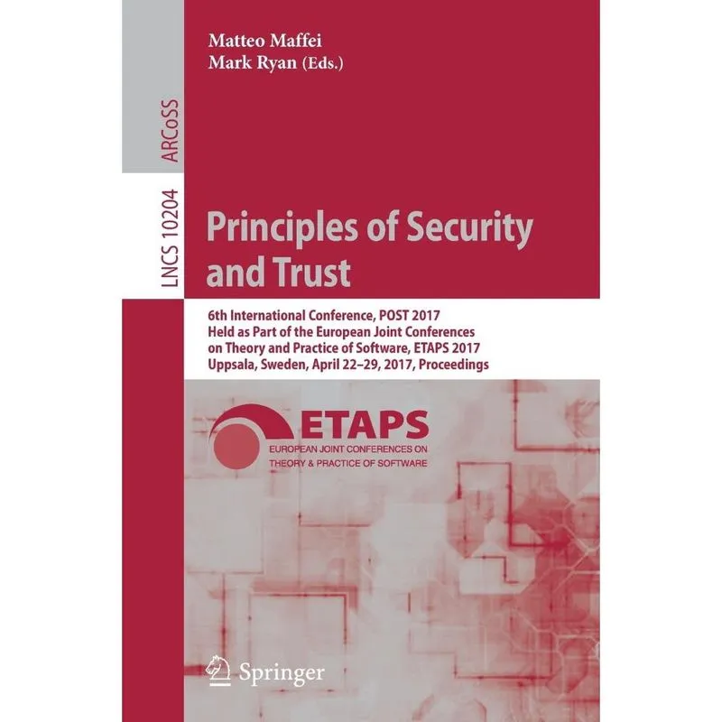 Principles of Security and Trust