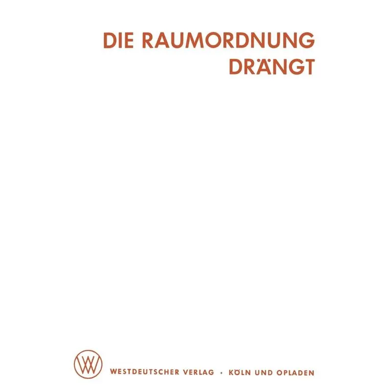 Die Raumordnung Drängt