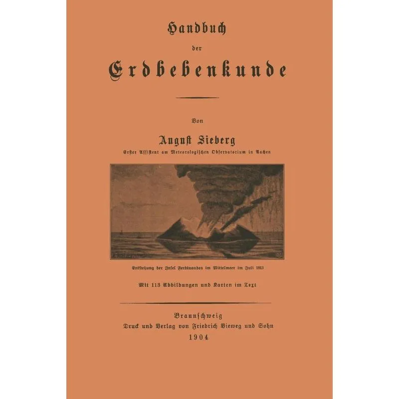 Handbuch der Erdbebenkunde