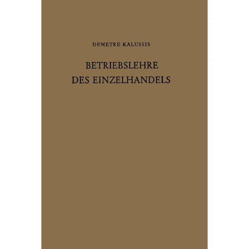 Betriebslehre des Einzelhandels
