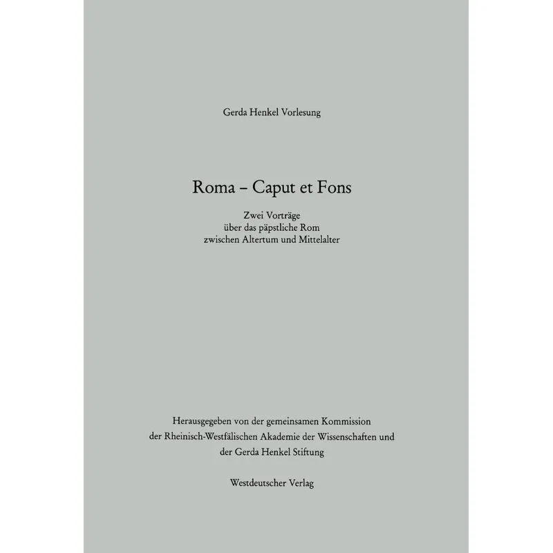 Roma - Caput et Fons