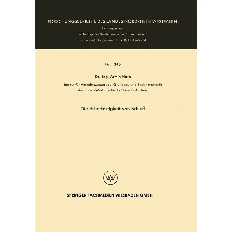 Die Scherfestigkeit von Schluff