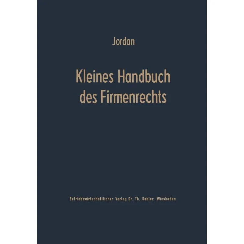 Kleines Handbuch des Firmenrechts
