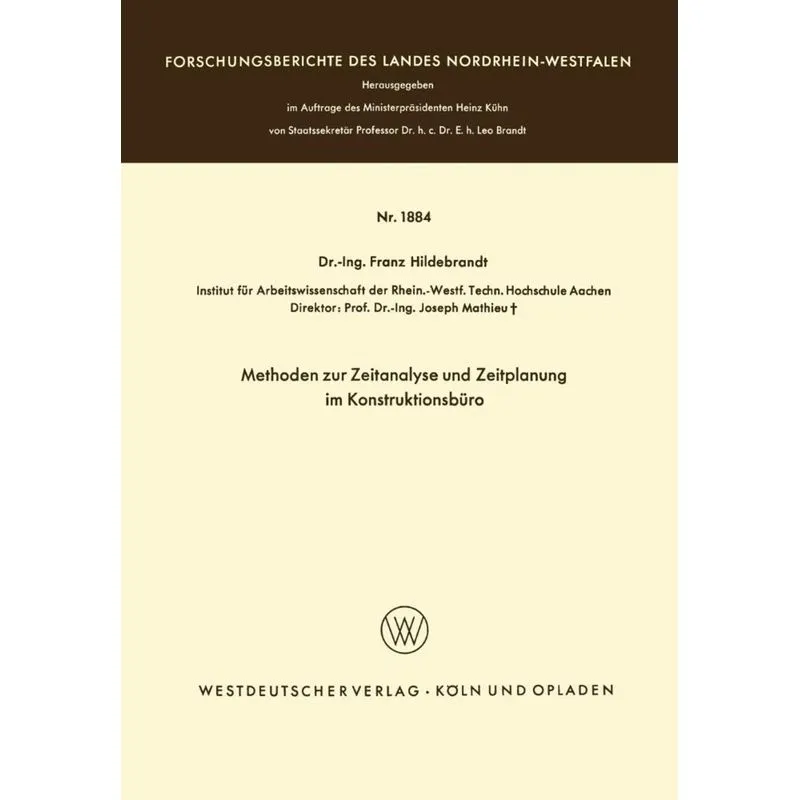 Methoden zur Zeitanalyse und Zeitplanung im Konstruktionsbüro